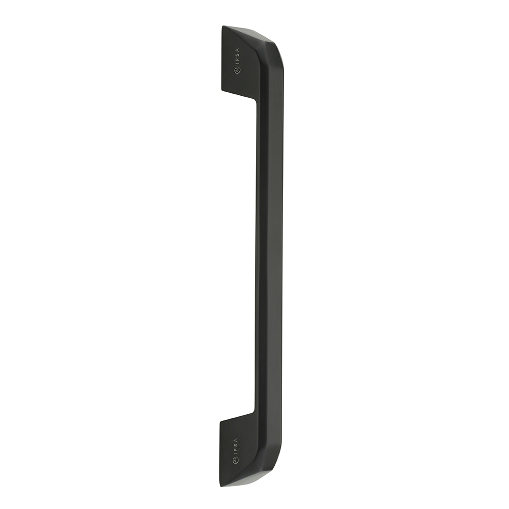 IPSA Raisin 12 inch Glass Door Pull Handle Made by Zinc Alloy Finish Black One Pair